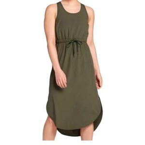 Calia by Carrie Underwood Dark Green Athletic MIDI Dress in size LG